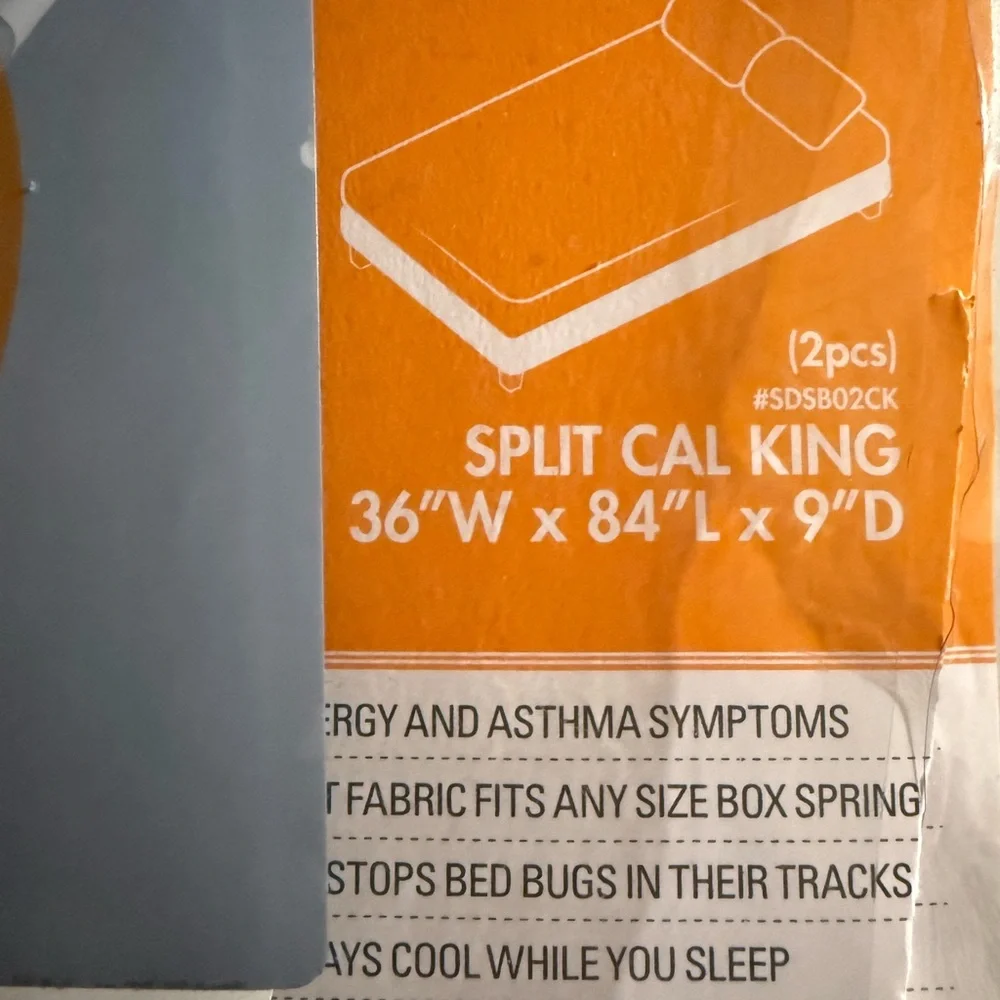Hospitology SLEEP DEFENSE SYSTEM Box Spring Encasement SPLIT CAL KING